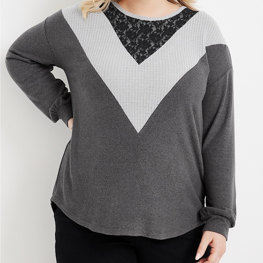 Maurice’s plus size chevron shirt